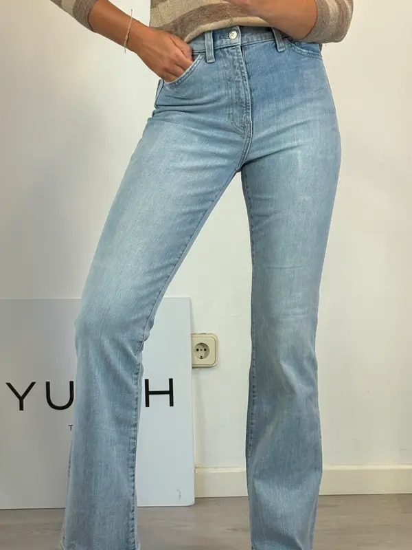 7 FOR ALL MAKIND. Denim rectos claros. T 27 (38)