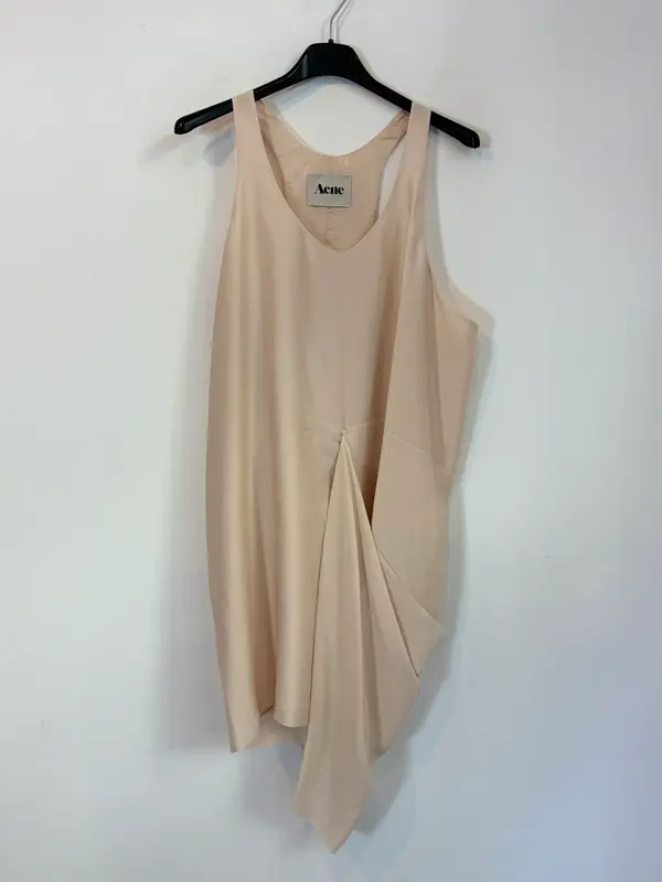 ACNE STUDIO. Vestido corto satinado