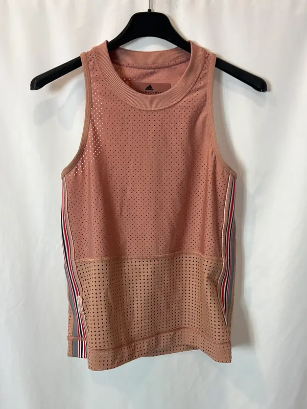 ADIDAS  STELLA McCARTNEY. Top deportivo rosa perforado. T S