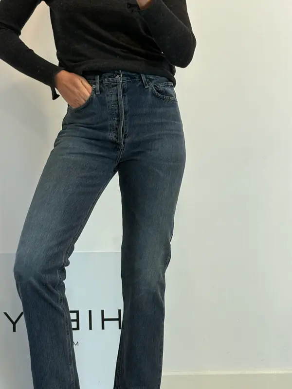 AGOLDE. Denim recto abotonado