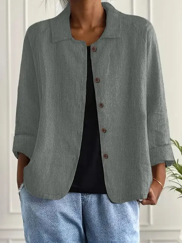 Amabilia | Soft Grey Blouse