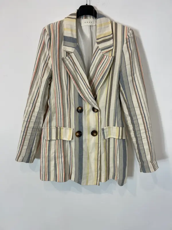 AMEÉ. Blazer rayas con lino. T M