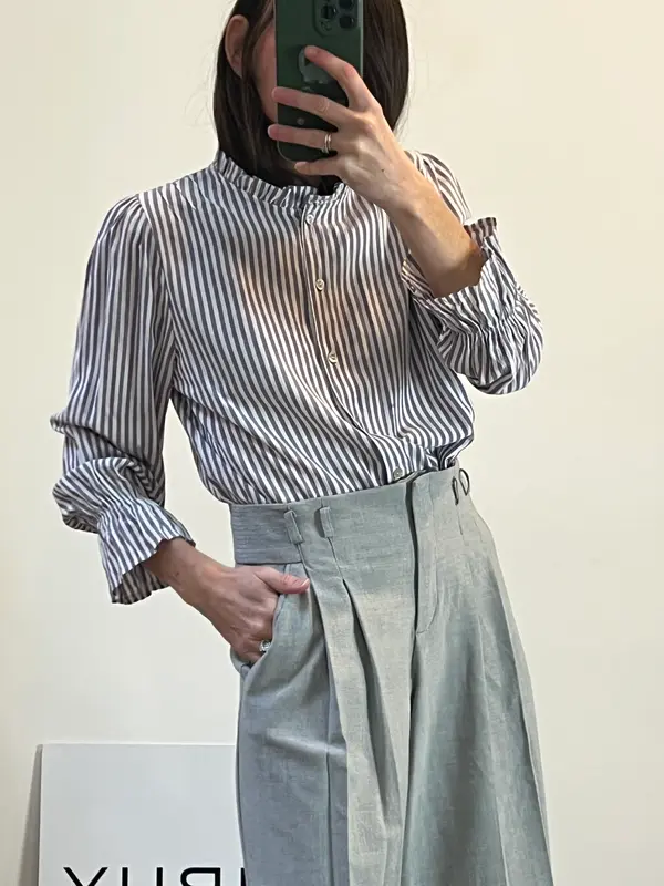 AMEÉ. Blusa rayas malva