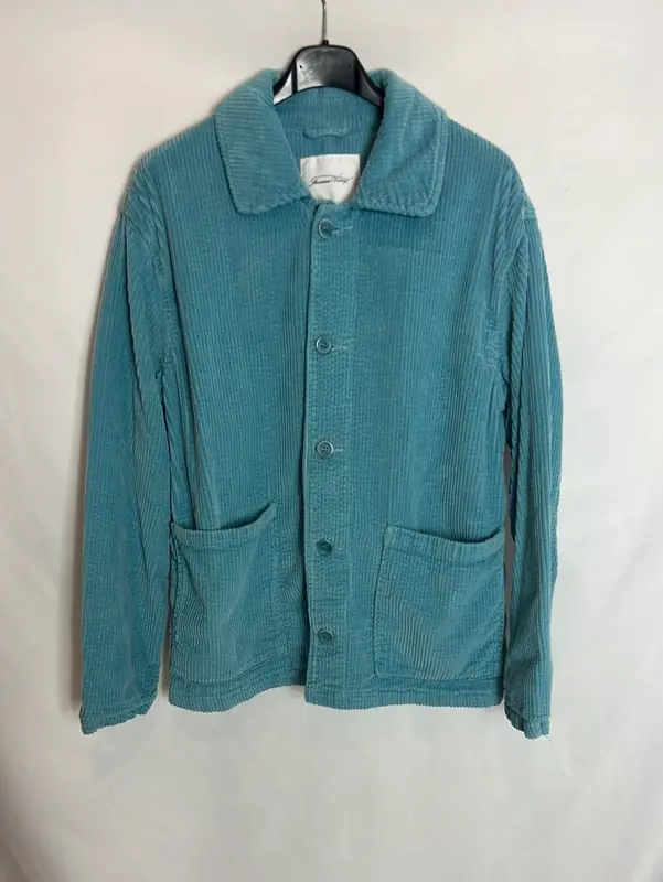 AMERICAN VINTAGE . Chaqueta pana turquesa. T XS/S