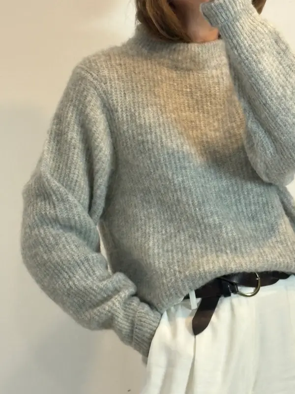 AMERICAN VINTAGE. Jersey gris con lana