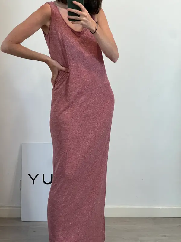 AMERICAN VINTAGE. Vestido largo rosa. T S