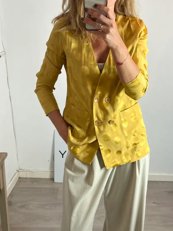 AMITIÉ. Blusa cruzada lunares T.s