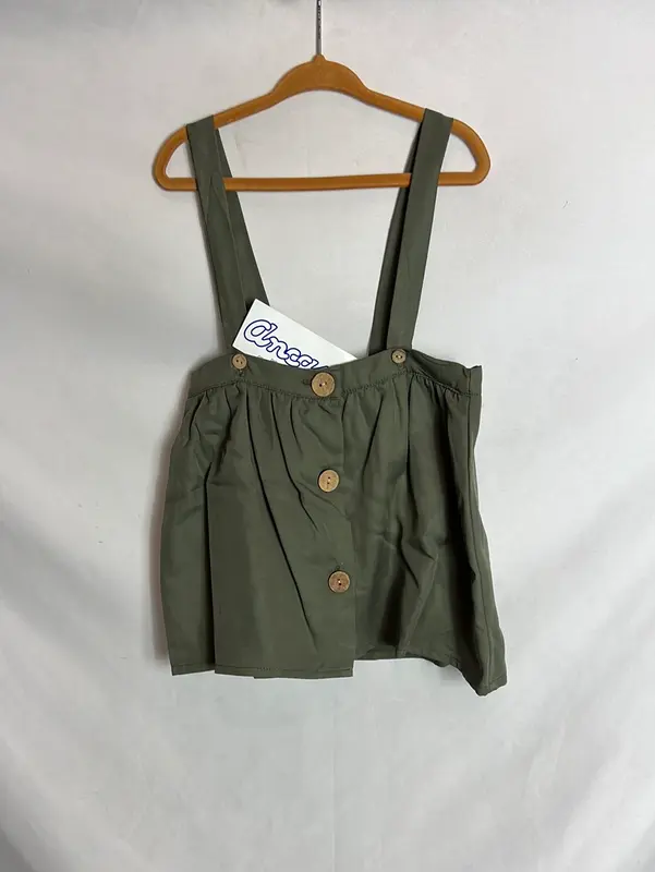 ANCAR. Falda verde con tirantes. T 4 Años