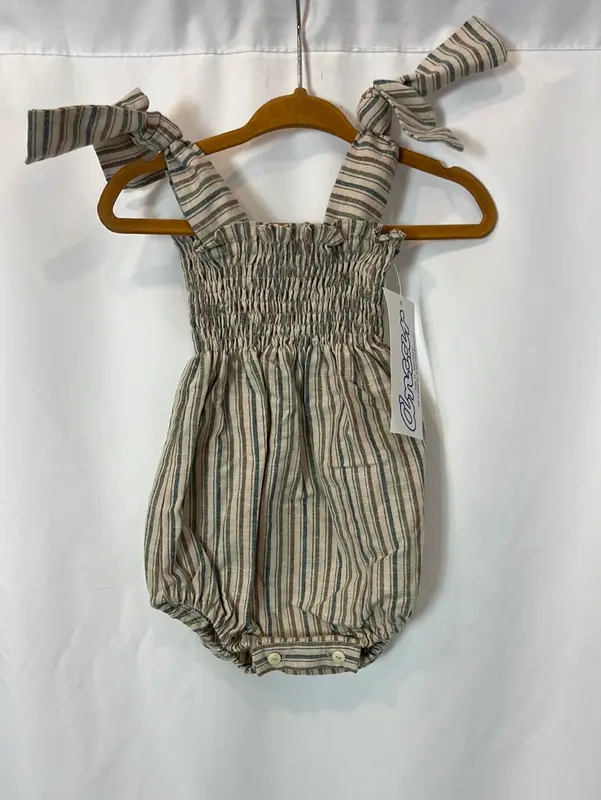 ANCAR. Ranita de rayas beige T.6 meses