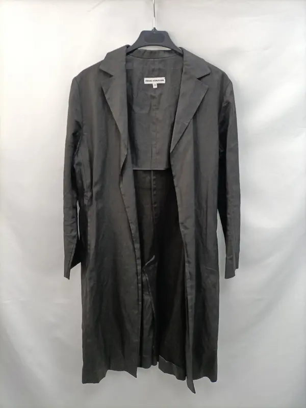 ANGEL SCHLESSER. Chaqueta lino negra T.38