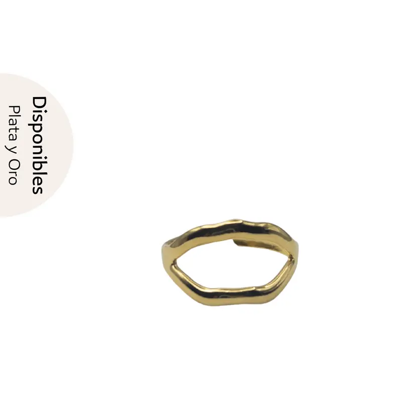 Anillo abierto acero inoxidable