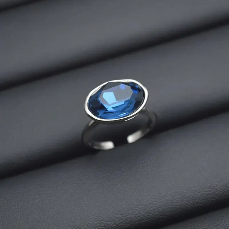 Anillo Azul Celeste™ – Brillante Vintage