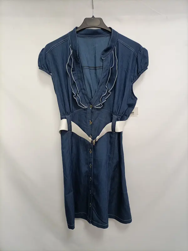 ARRIBA & ABAJO. Vestido denim fluido T.40