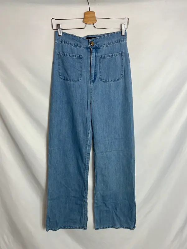 ARTLOVE JEANS. Denim pata ancha bolsillos . T 36
