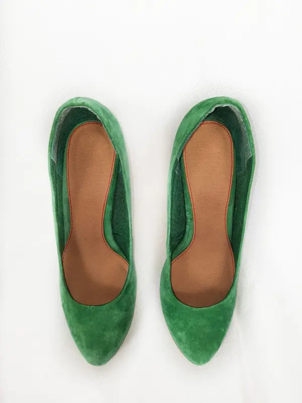 ASOS. Cuñas verdes talla 39
