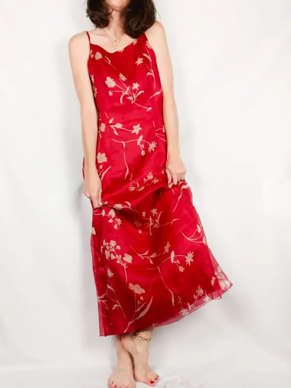 ASPESI BLU. Vestido tull