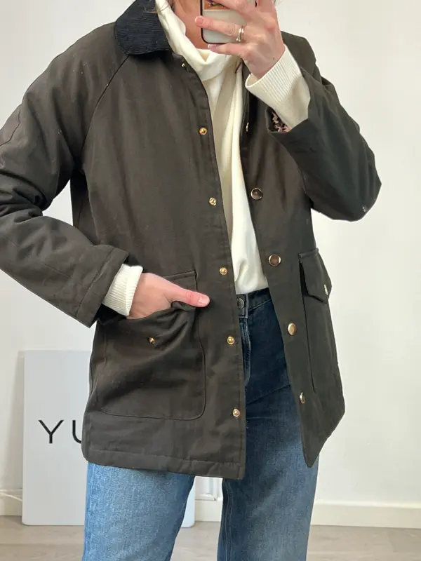 ATELIER EVÈNE. Chaqueta verde oliva oscuro. T S/M