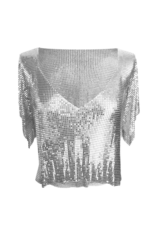 Ava Top - Silver