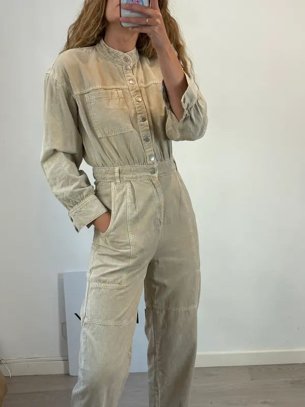 BA&SH. Mono beige denim