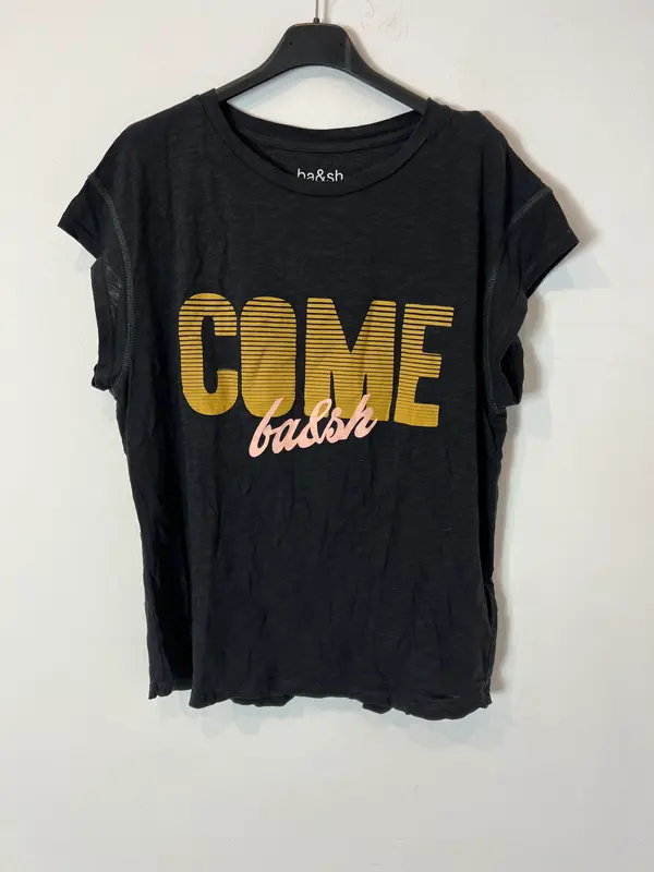 BA6SH. Camiseta gris oscuro letras. T 1 (S)