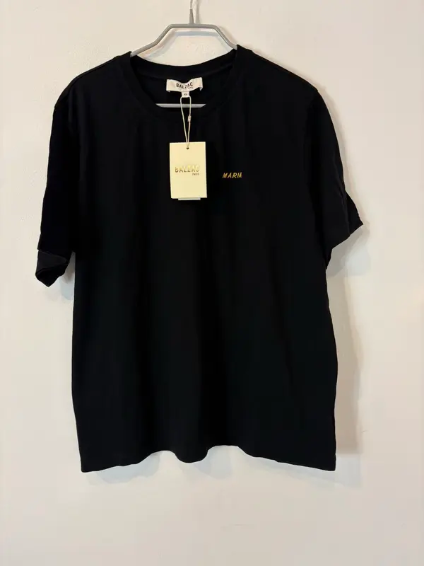 BALZAC. Camiseta negra nombre MARIA