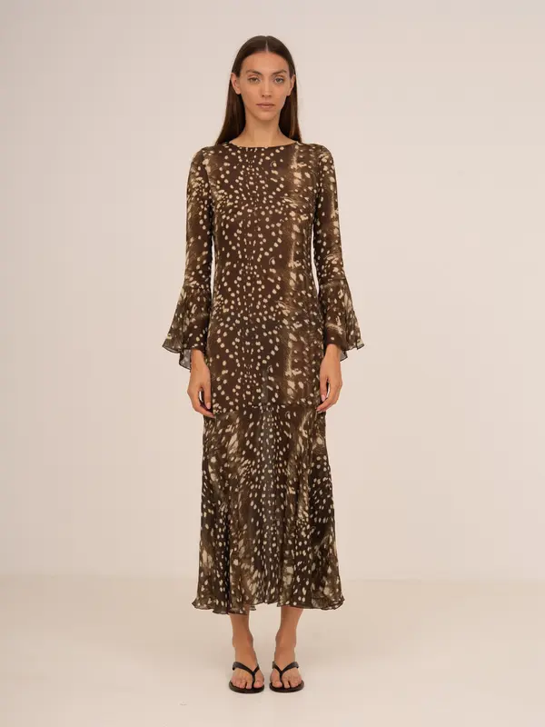 Bambi Noir Jester Animal Print Dress