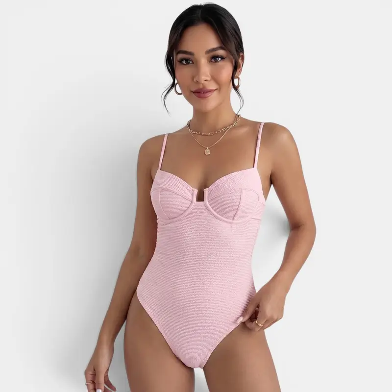 Bañador Rosa Mujer Moldeador