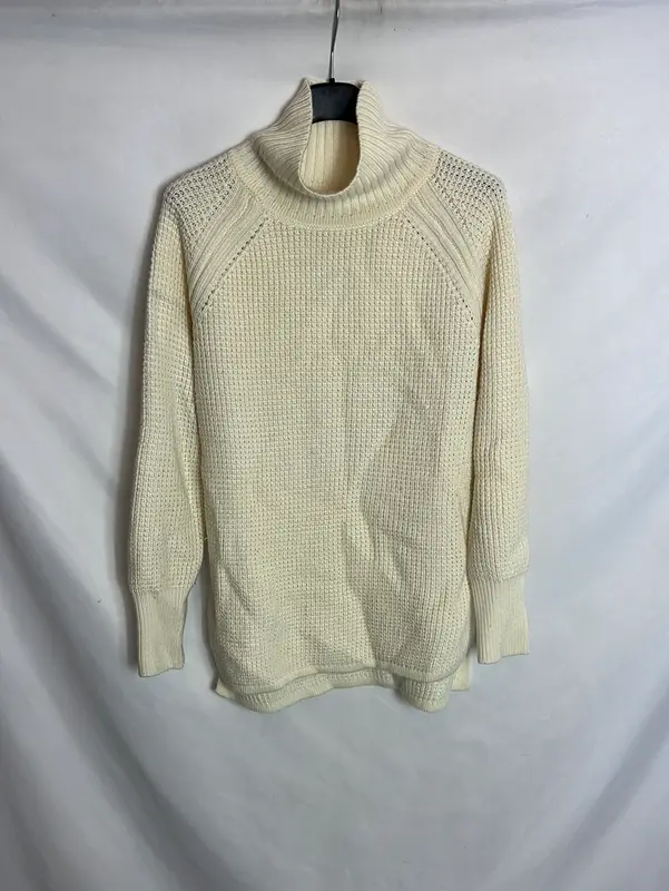 BANANA REPUBLIC. Jersey beige cuello vuelto. T M