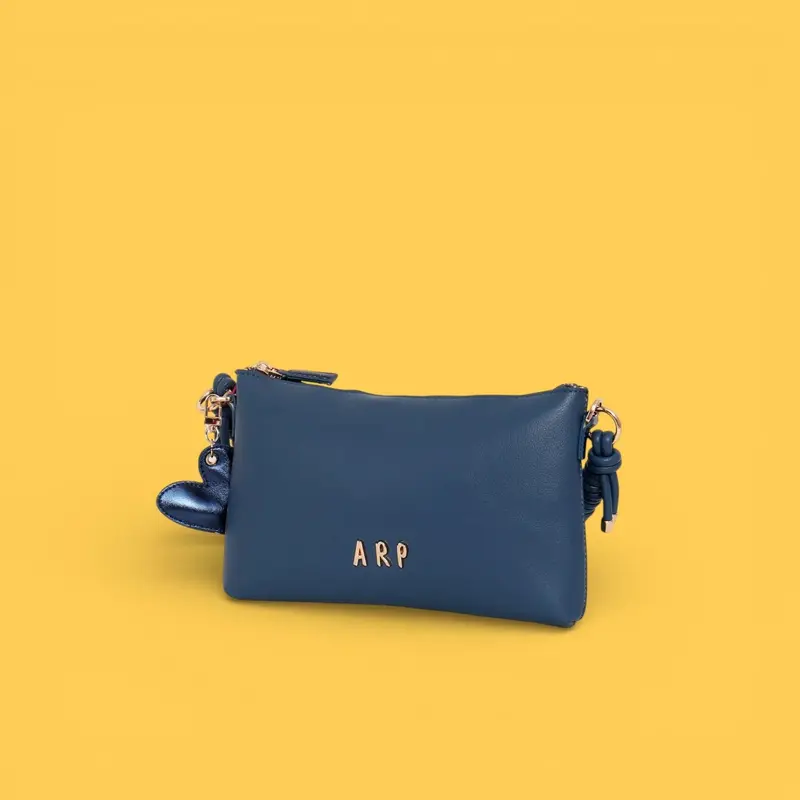 BANDOLERA PLANA CORDON LOVE AZUL