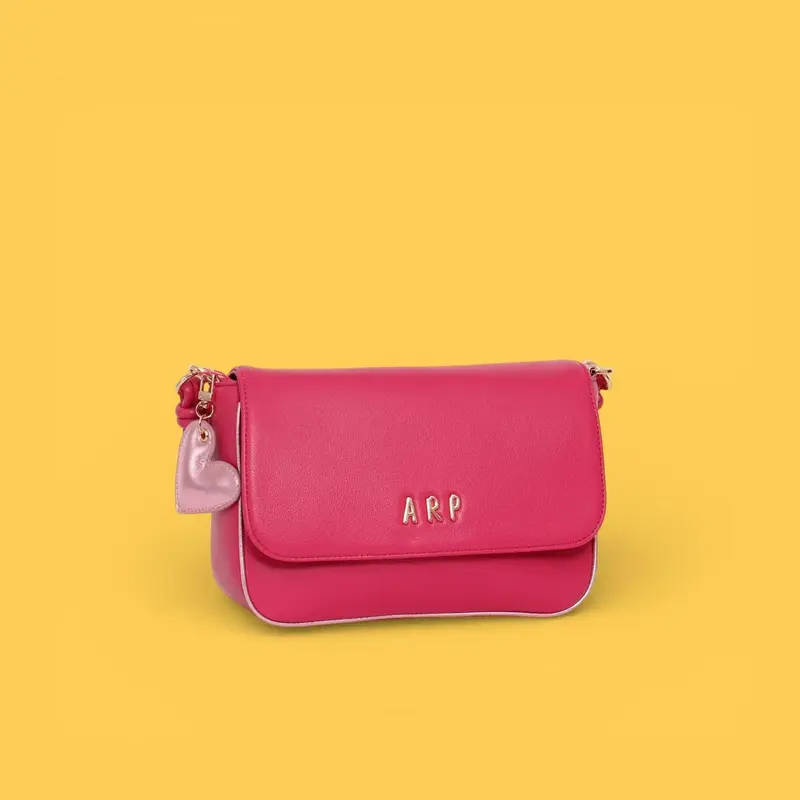 BANDOLERA TAPA CORDON LOVE ROSA