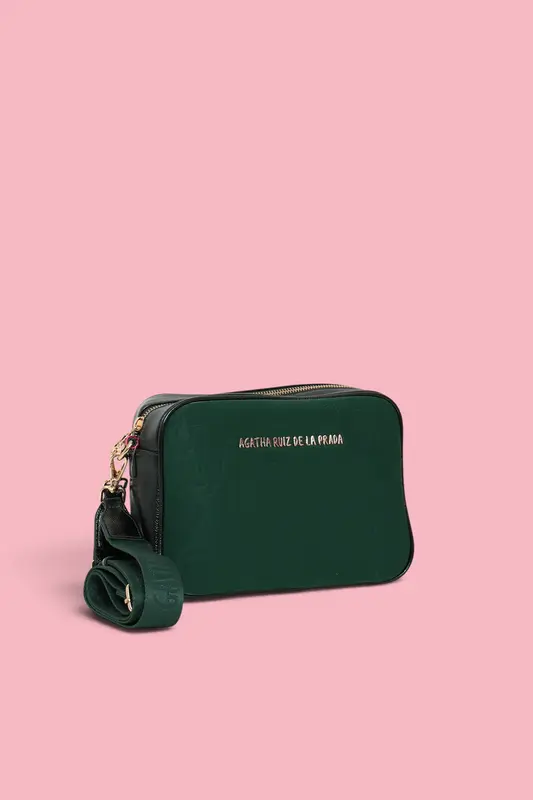 BANDOLERA TECNICO METAL MONOGRAMA VERDE