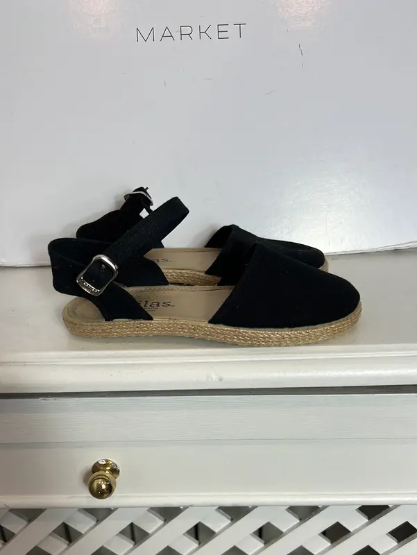 BATILAS. Zapatos esparto niña negros. T 27