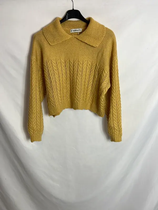 BBWMWOMAN. Jersey polero mostaza T.m