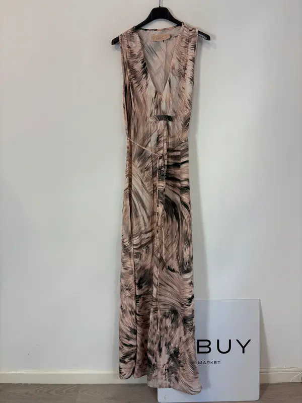 BDBA. Vestido largo fluido estampado. T 36