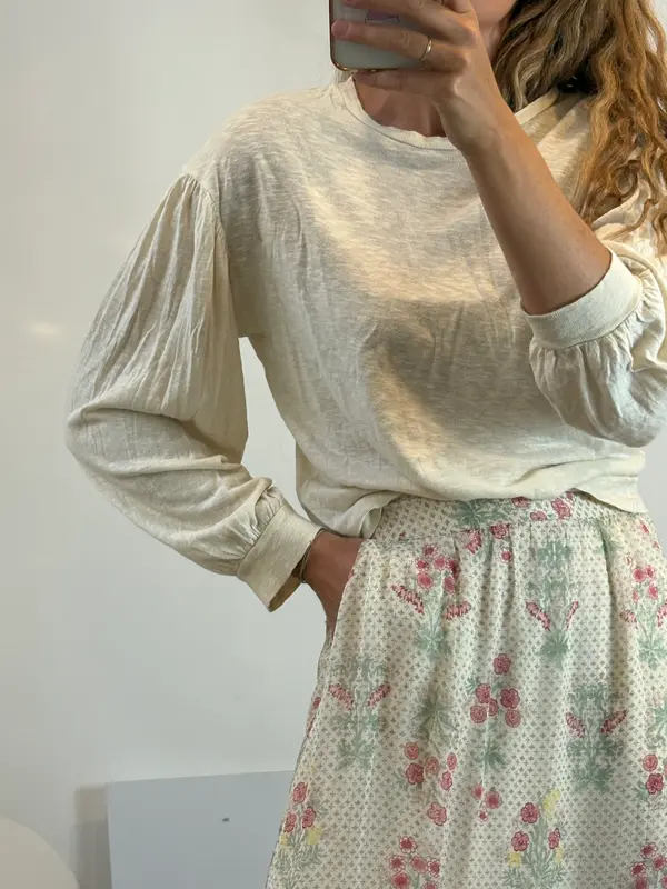 BELLEROSE. Camiseta beige fina T.2(M)