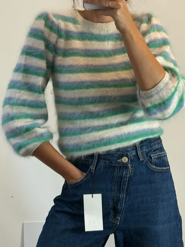 BELLEROSE. Jersey rayas angora
