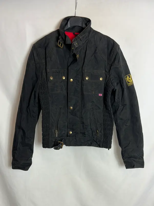 BELSTAFF. Chaqueta textura azul oscuro. T 44 (L)