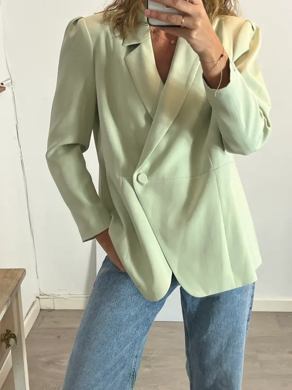 BIMANI. Blazer verde smoking T.xxl