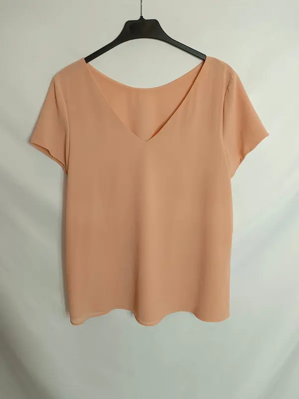 BIMANI. Blusa salmón T.m