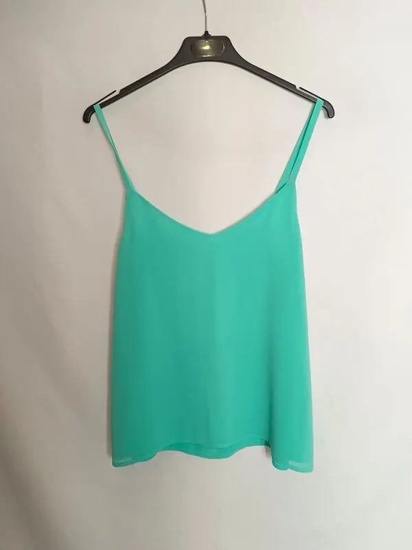 BIMANI. Top fluido verde T.m