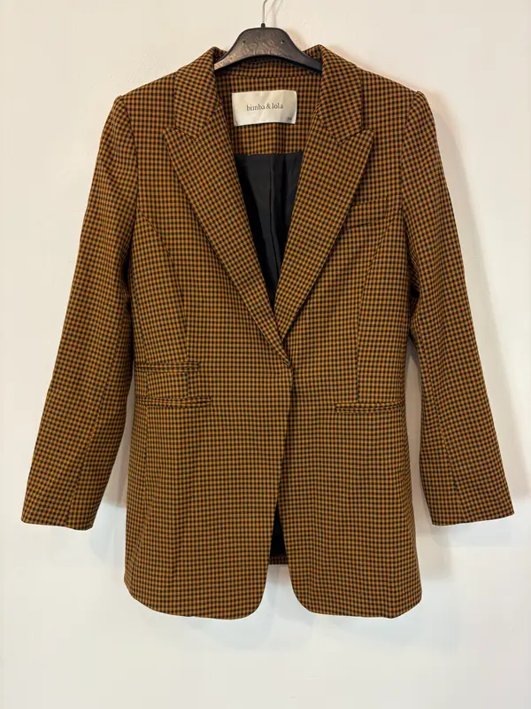 BIMBA Y LOLA. Blazer pata de gallo T.38 (S)