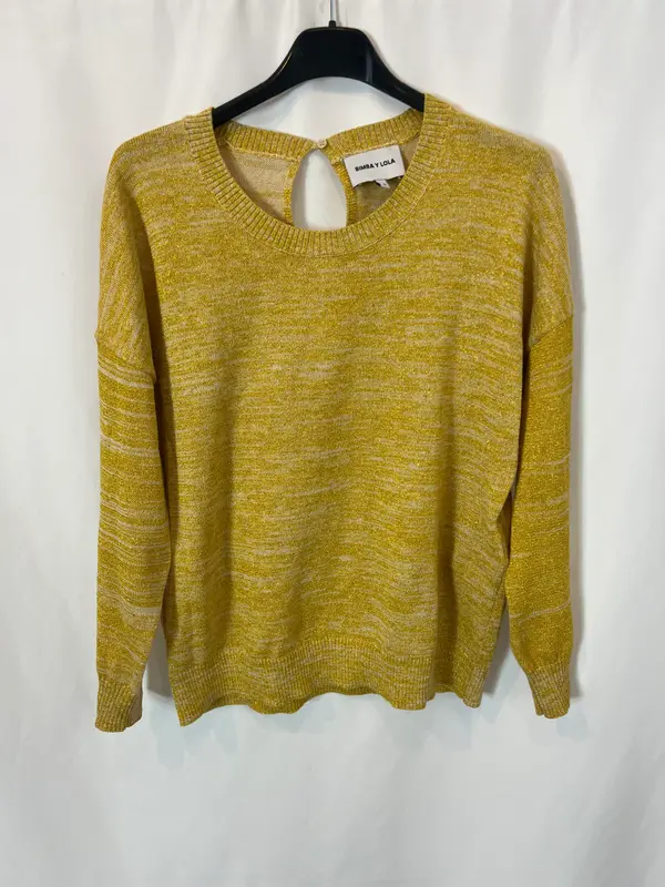 BIMBA Y LOLA. Jersey amarillo jaspeado T.s