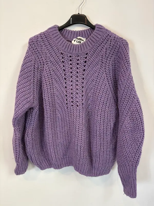 BIMBA Y LOLA. Jersey malva punto T.s