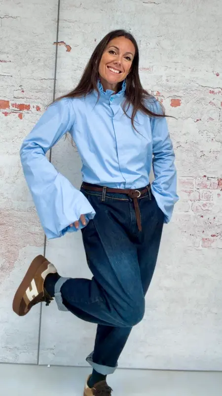 Blusa “Amberes” blue colour