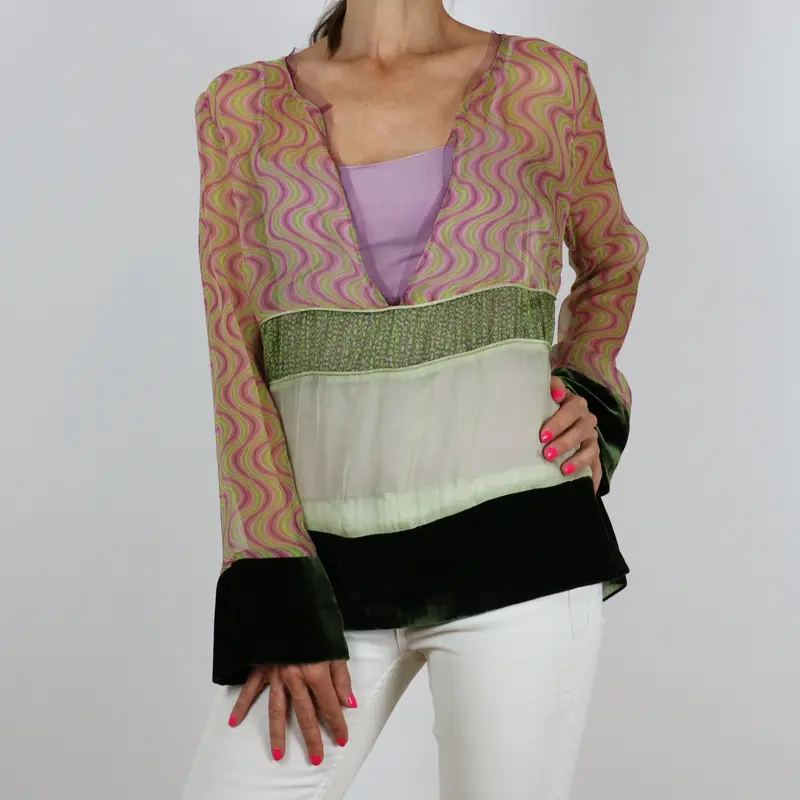 Blusa estampada con camiseta