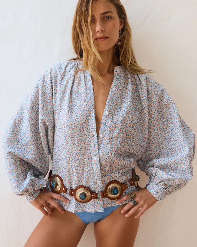 Blusa LEWIS Floral blue