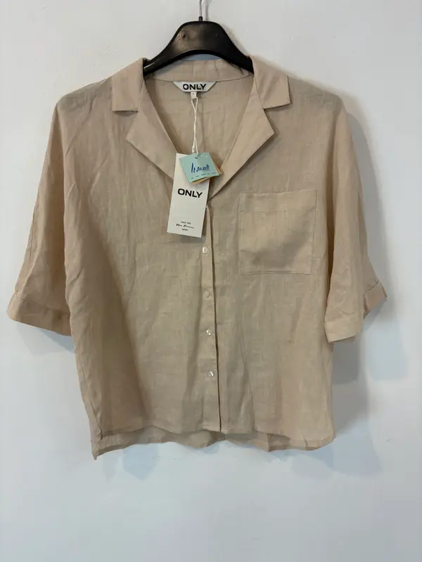Blusa lino beige