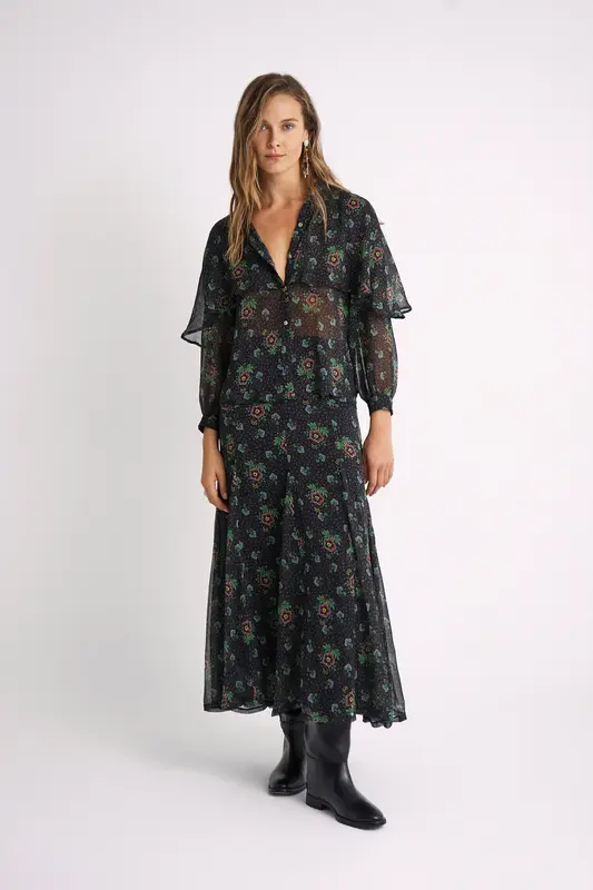 Blusa Lucia Folk black