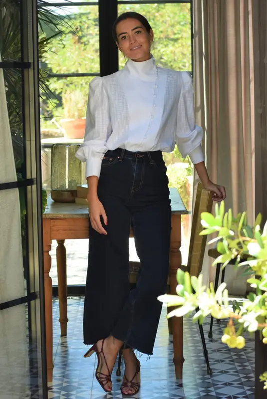 BLUSA VICTORIA - BLANCA - PREORDER 15 SEPTIEMBRE