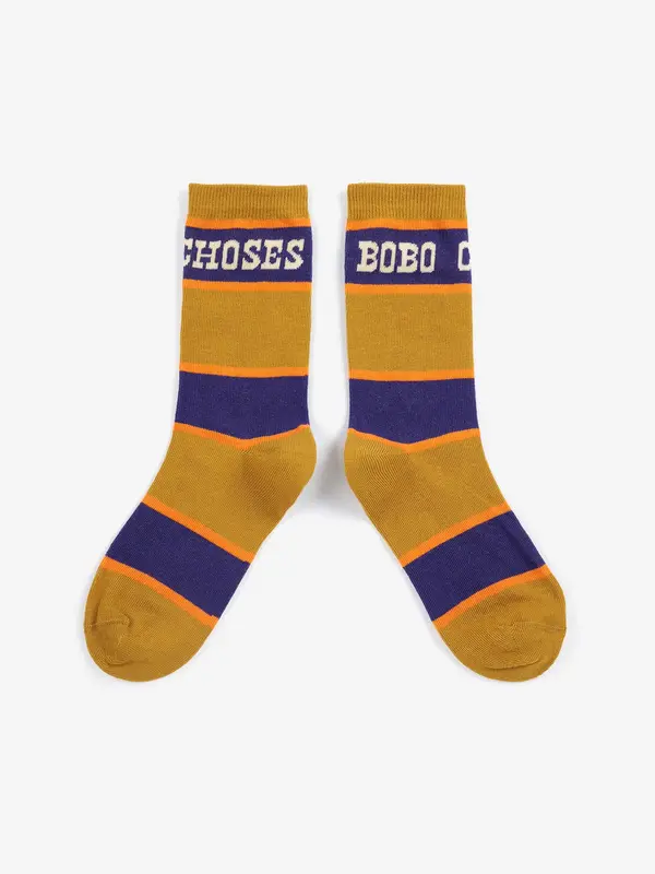 Bobo Choses Pop stripes long socks